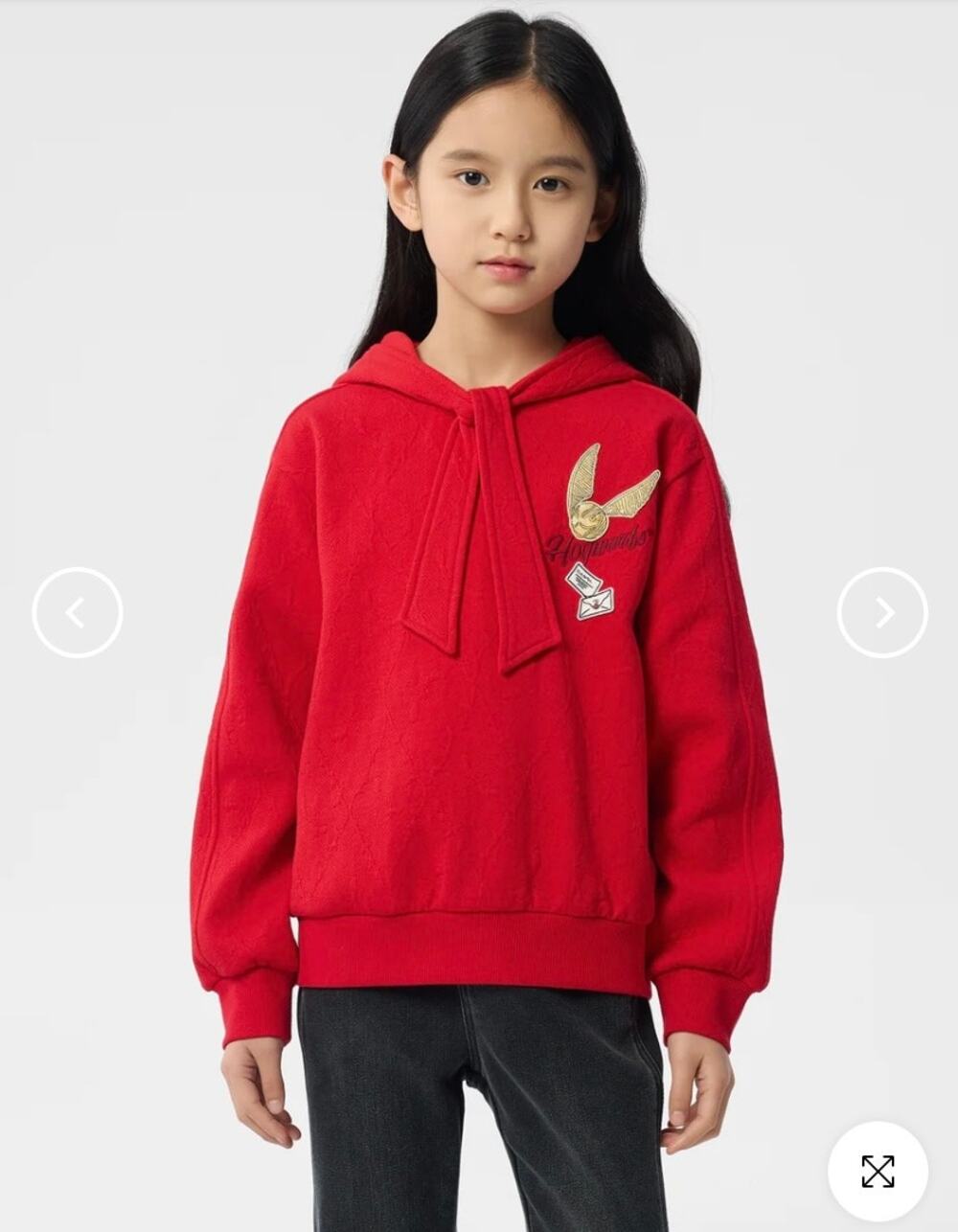 BALABALA Harry Potter Girls Hooded Hoodie Red Hogwarts Graphic Sweatshirt